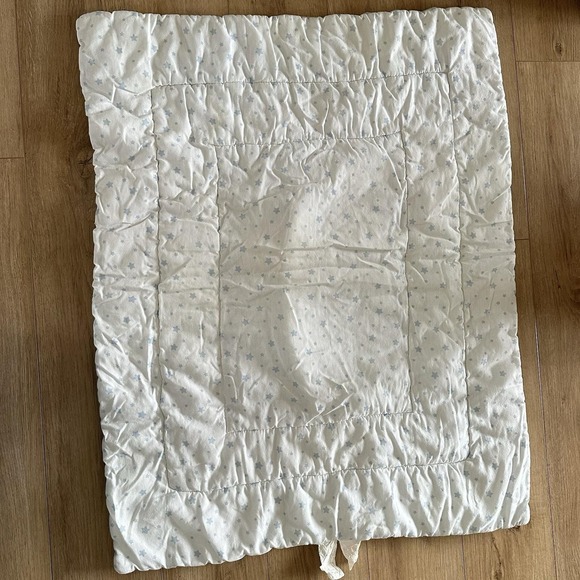 VTG 90\'s Precious Moments Crib Quilt Blanket Sweet Dreams From Heaven 38x30